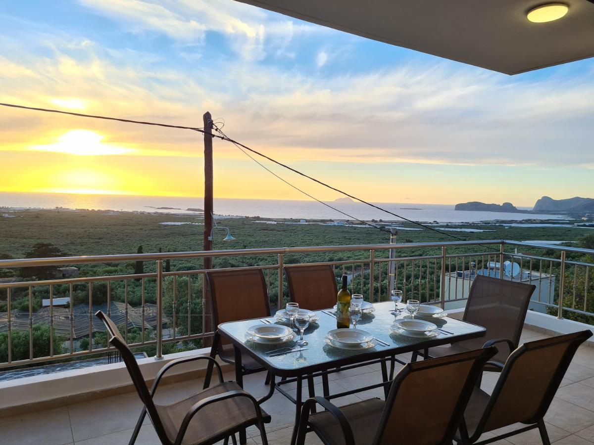 New Villa Kalimera, View To Falasarna Beach Platanos  Exterior photo